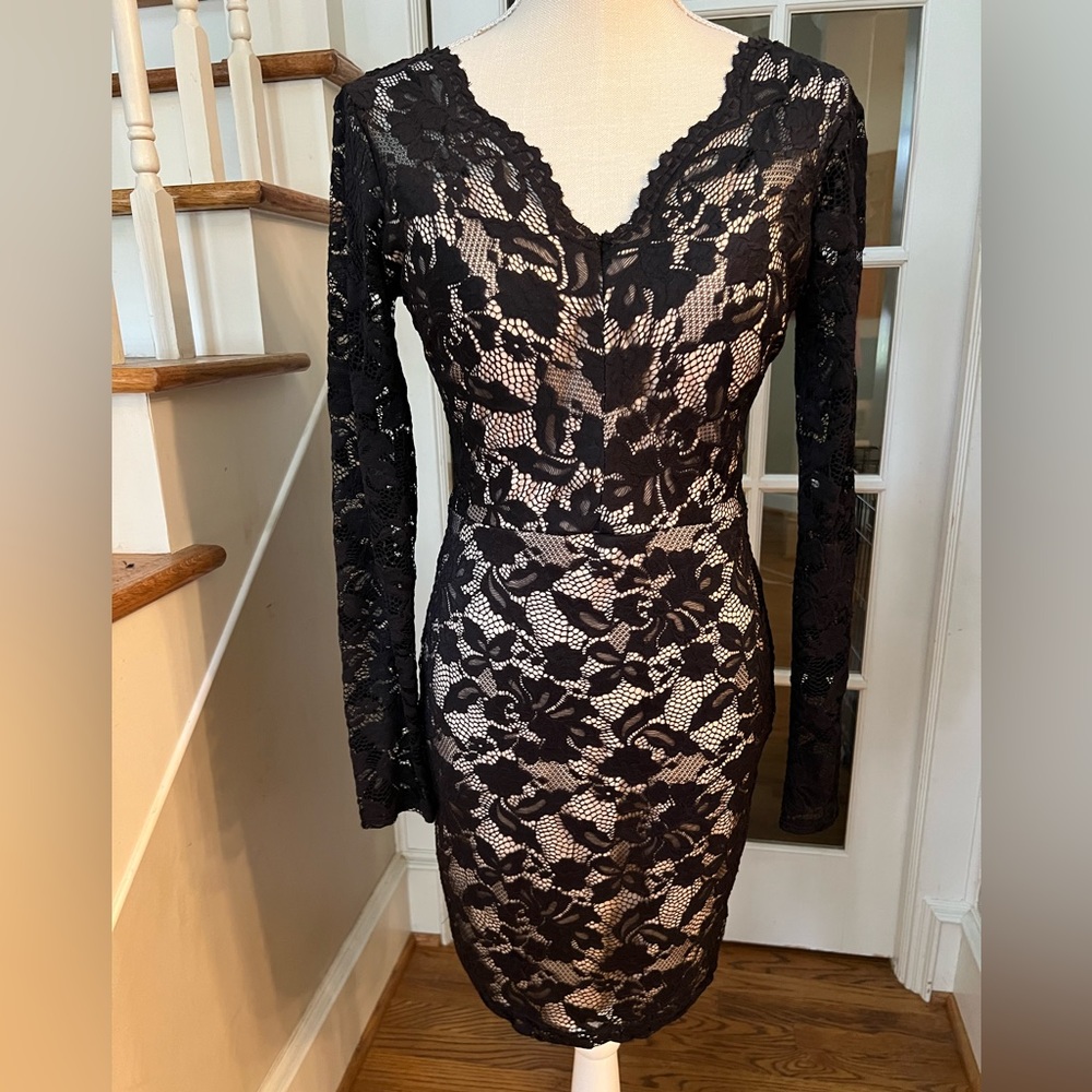 B Darlin Black Lace Dress
